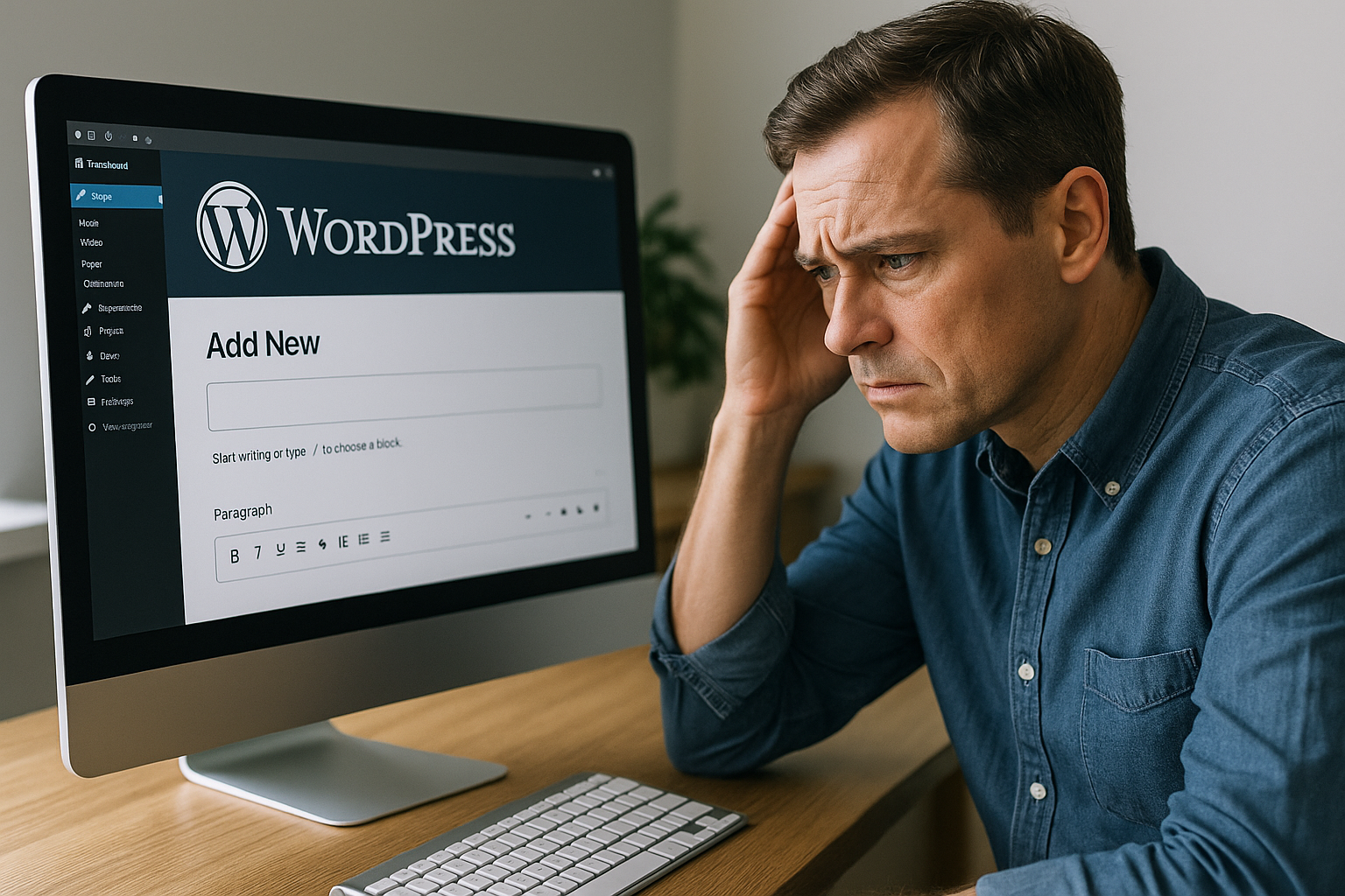 Orange County small business owner comparing Wix, WordPress, and custom-built website options